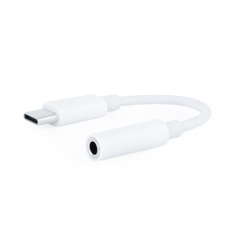 Nanocable Adaptador Audio USB-C-M a Jack-H, Blanco