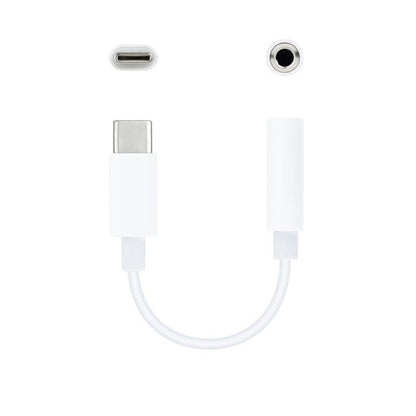 Nanocable Adaptador Audio USB-C-M a Jack-H, Blanco
