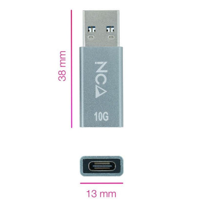 Nanocable Adaptador USB-A/M 3.1 GEN2 a USB-C/H