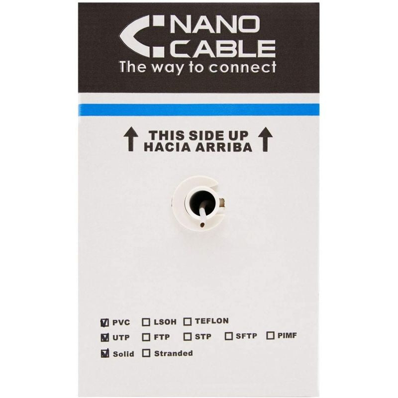 Nanocable Bobina Cable RJ45 CAT6 UTP Rigido305 Ex