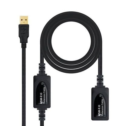 Cable Alargador USB 2.0 Nanocable 10.01.0213
USB Macho - USB Hembra
15m
Negro