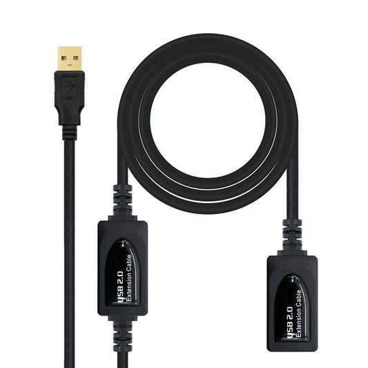 Cable Alargador USB 2.0 Nanocable 10.01.0213
USB Macho - USB Hembra
15m
Negro