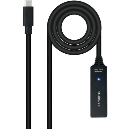 Cable Alargador USB Tipo-C 3.2 con Amplificador Nanocable 10.01.1311
USB Tipo-C Macho - USB Tipo-C Hembra
5m
Negro
