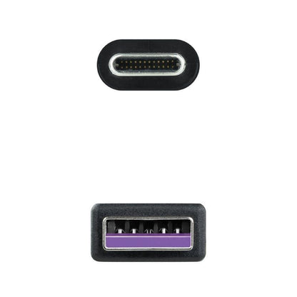 Cable USB 2.0 Nanocable 10.01.2101-L150
USB Tipo-C Macho - USB Macho
1.5m
Negro
