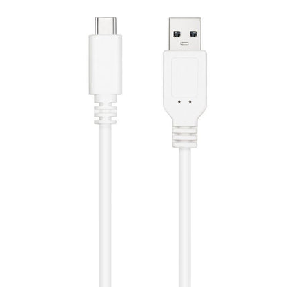 Nanocable Cable USB 2.0 3A USB-C-M/M 1M Blanco
