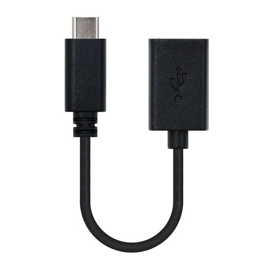 Cable USB 2.0 Tipo-C Nanocable 10.01.2400
USB Tipo-C Macho - USB Hembra
15cm
Negro