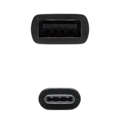 Cable USB 2.0 Tipo-C Nanocable 10.01.2400
USB Tipo-C Macho - USB Hembra
15cm
Negro