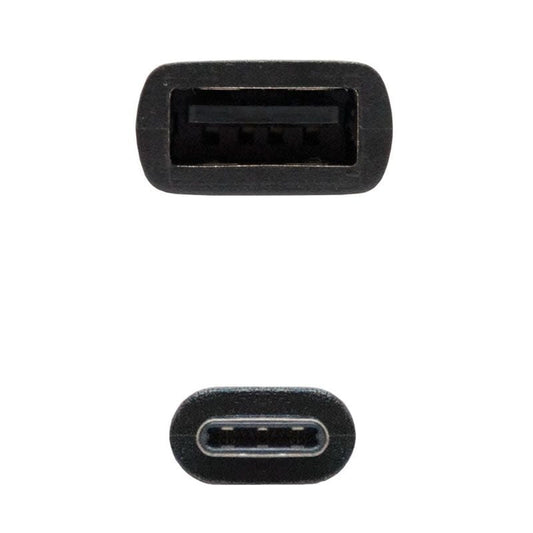 Cable USB 2.0 Tipo-C Nanocable 10.01.2400
USB Tipo-C Macho - USB Hembra
15cm
Negro
