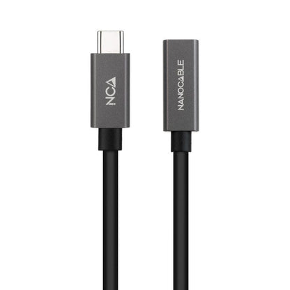 Nanocable Cable USB 3.2 Gen2 USB-C M/H 1,5 M Negro