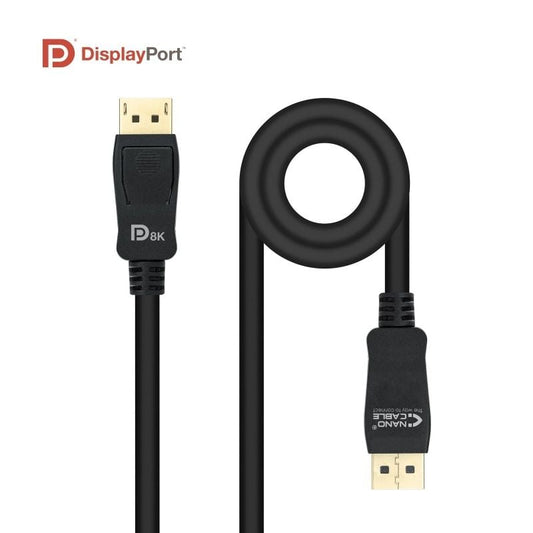 Cable DisplayPort 1.4 8K Nanocable 10.15.2502
DisplayPort Macho - DisplayPort Macho
2m
Certificado
Negro
