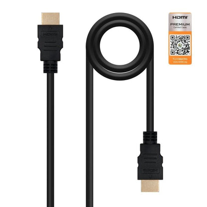 Cable HDMI 2.0 4K Nanocable 10.15.3601
HDMI Macho - HDMI Macho
1m
Certificado
Negro