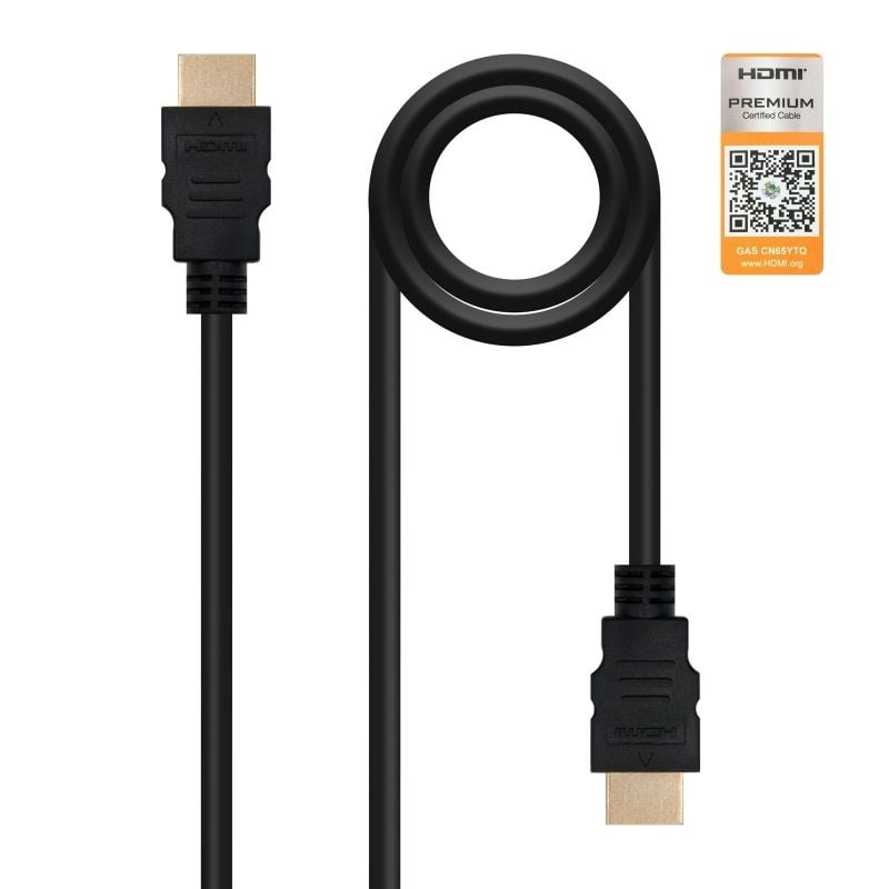 Cable HDMI 2.0 4K Nanocable 10.15.3601-L150
HDMI Macho - HDMI Macho
1.5m
Certificado
Negro