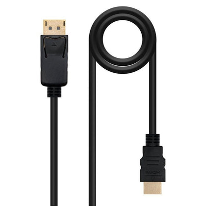 Nanocable Cable Conversor DP a HDMI Negro 10m