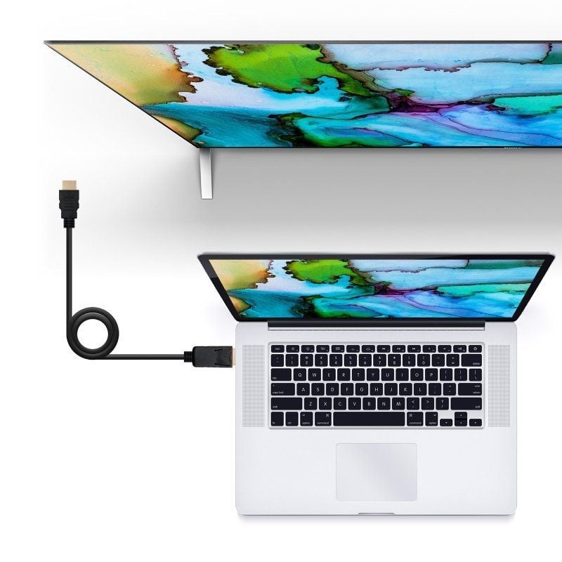 Nanocable Cable Conversor DP a HDMI Negro 10m