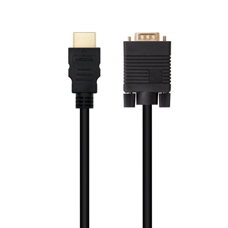 Nanocable Conversor HDMI a VGA M-M, 1.8 m Negro