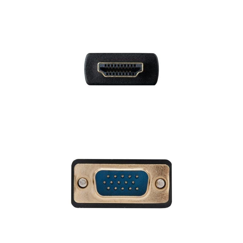 Nanocable Conversor HDMI a VGA M-M, 1.8 m Negro