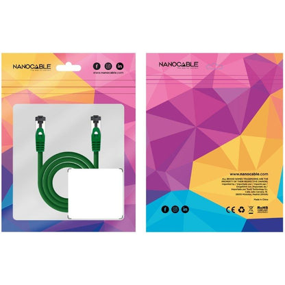 Cable de Red RJ45 SSTP Nanocable 10.20.2000-L30-GR Cat.8.1
30cm
Verde