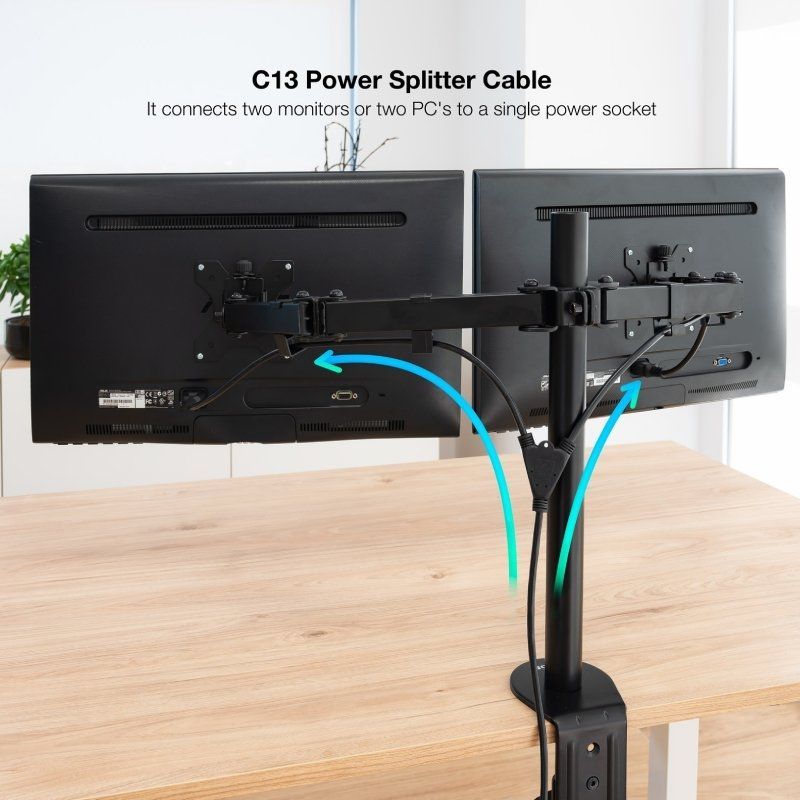 Cable Alimentación Nanocable 10.22.0100
Schuko Macho - 2 x C13 Hembra
1.8m
Negro