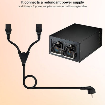 Cable Alimentación Nanocable 10.22.0100
Schuko Macho - 2 x C13 Hembra
1.8m
Negro