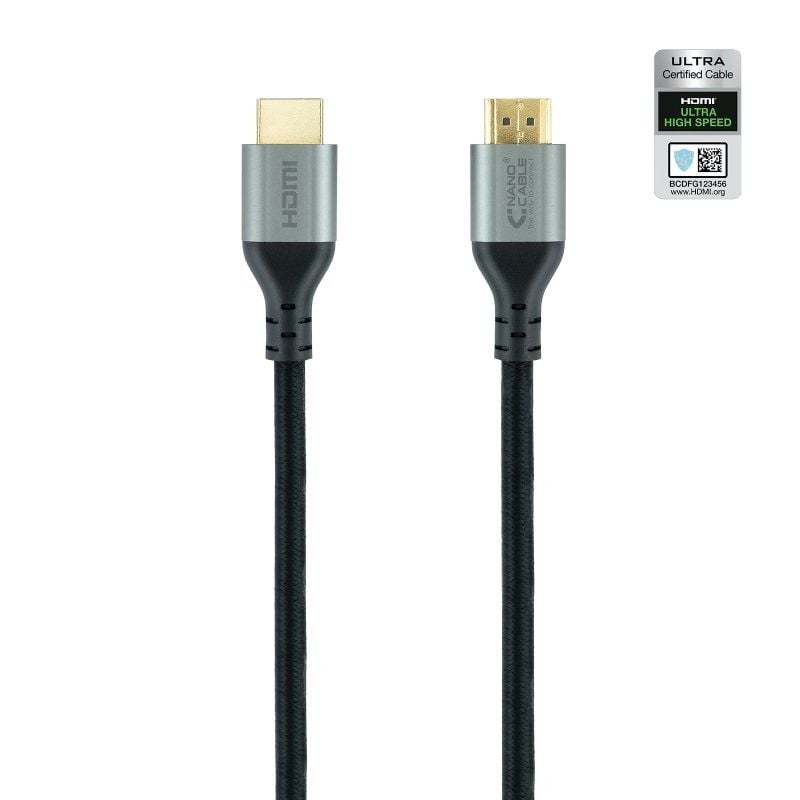 Cable HDMI 2.1 8K Nanocable 10.15.8102
HDMI Macho - HDMI Macho
2m
Certificado
Negro