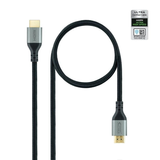Cable HDMI 2.1 8K Nanocable 10.15.8102
HDMI Macho - HDMI Macho
2m
Certificado
Negro
