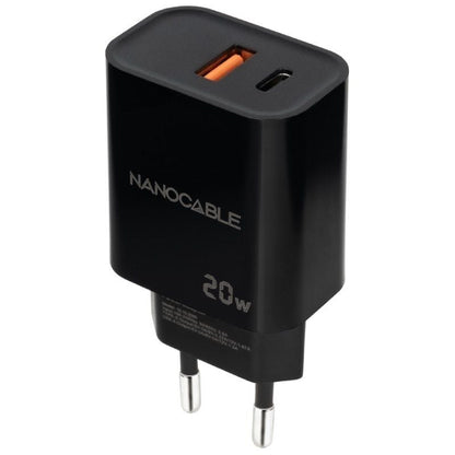 Cargador de Pared Nanocable 10.10.2008
1xUSB
1xUSB Tipo-C
20W
Negro