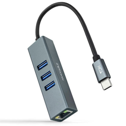 Nanocable Conversor USB-C Ethernet +3xUSB 3.0