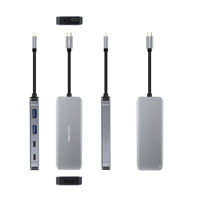 Nanocable Hub USB-C 2xUSB-A+2xUSB-C+HDMI+USB-C PD