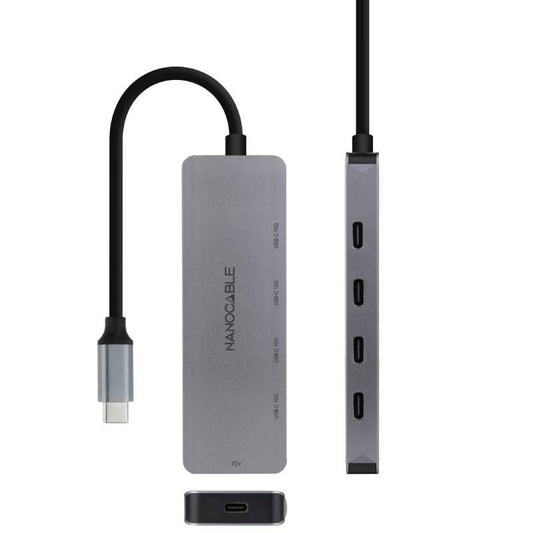 Hub USB Tipo-C Nanocable 10.16.4505
4xUSB Tipo-C
1xUSB Tipo-C DP
Gris