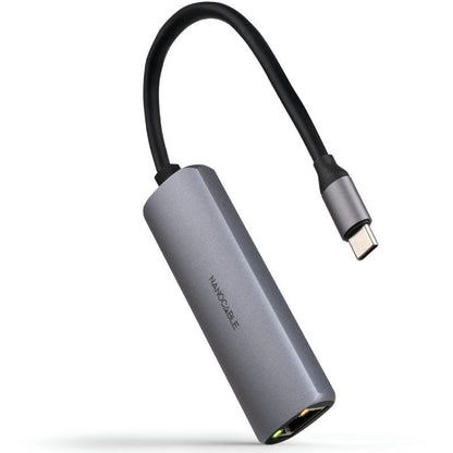 Nanocable Conversor USB-C Ethernet carga PD