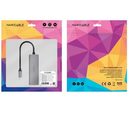 Nanocable Conversor USB-C Ethernet carga PD