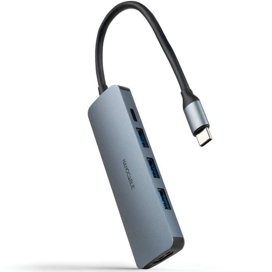 Docking Tipo-C Nanocable 10.16.4605
3xUSB
1xHDMI 4K
1xUSB Tipo-C PD
Gris