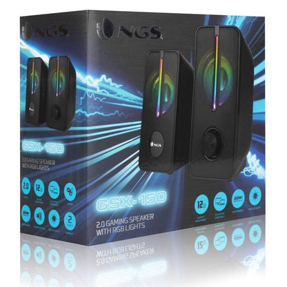 NGS Altavoces GAMING RGB 12W USB GSX-150