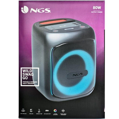 Altavoz Portable con Bluetooth NGS Wild Swag Go
80W
1.0