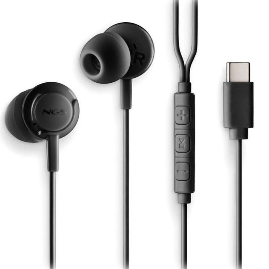 Auriculares Intrauditivos NGS Cross Step
con Micrófono
USB Tipo-C
Negros