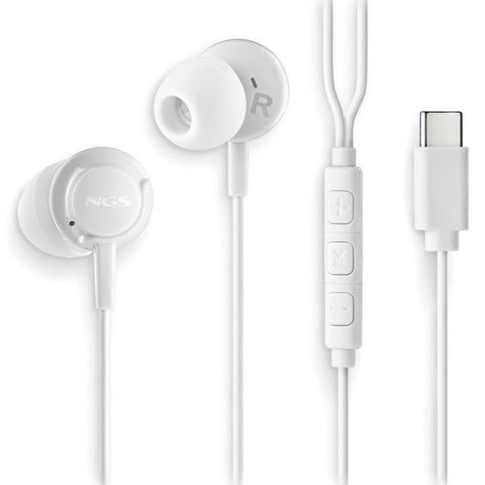 Auriculares Intrauditivos NGS Cross Step
con Micrófono
USB Tipo-C
Blancos