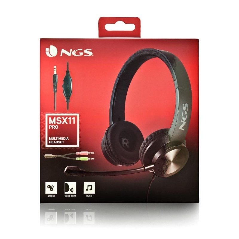 Auriculares NGS MSX 11 Pro
con Micrófono
Jack 3.5
Negros