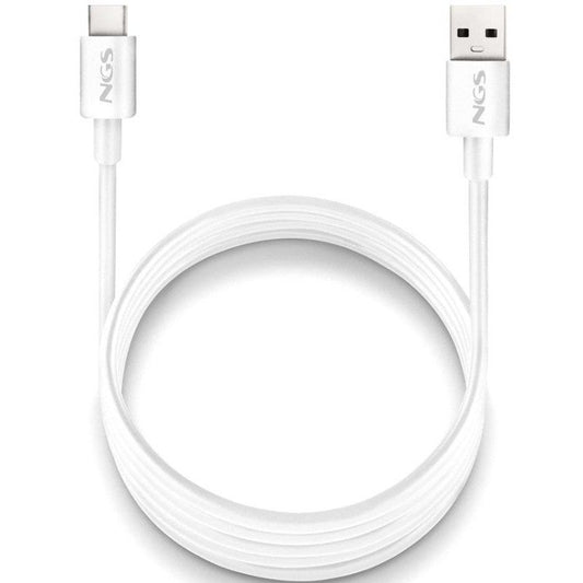 Cable USB 2.0 NGS ZYRO-AC
USB Macho - USB Tipo-C Macho
Hasta 15W
480Mbps
1m
Blanco