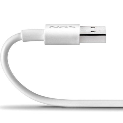 Cable USB 2.0 NGS ZYRO-AC
USB Macho - USB Tipo-C Macho
Hasta 15W
480Mbps
1m
Blanco