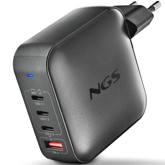 NGS CARGADOR ULTRARAPIDO165W 4 PUERTOS 3USB-C 1 US