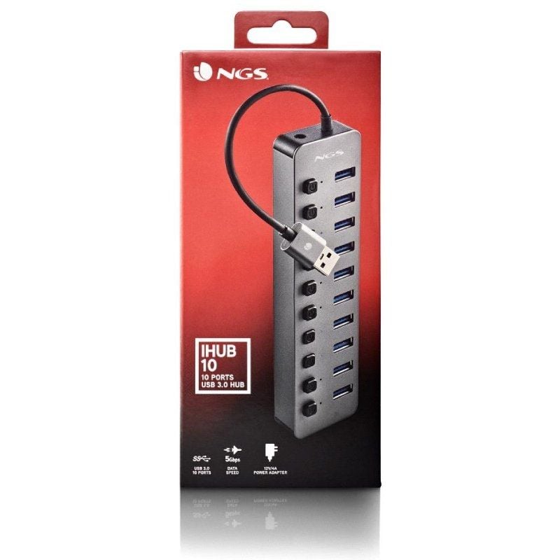 Hub USB NGS IHUB10
10xUSB 3.0