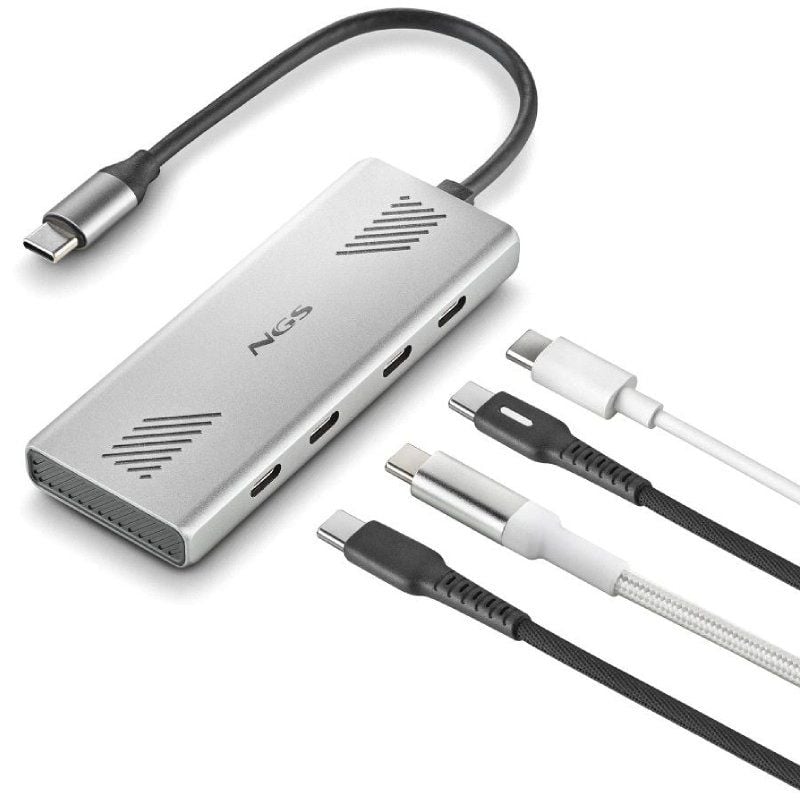 Hub USB Tipo-C NGS Wonder4-C
4xUSB Tipo-C