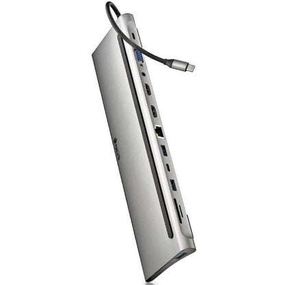 Docking USB Tipo-C NGS WonderDock12
3xUSB
2xHDMI 4K
1xVGA
1xRJ45
1xLector de Tarjetas
1xJack 3.5
1xUSB Tipo-C PD
Gris