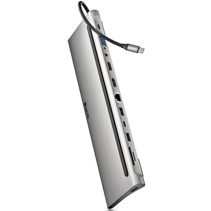 Docking USB Tipo-C NGS WonderDock12
3xUSB
2xHDMI 4K
1xVGA
1xRJ45
1xLector de Tarjetas
1xJack 3.5
1xUSB Tipo-C PD
Gris