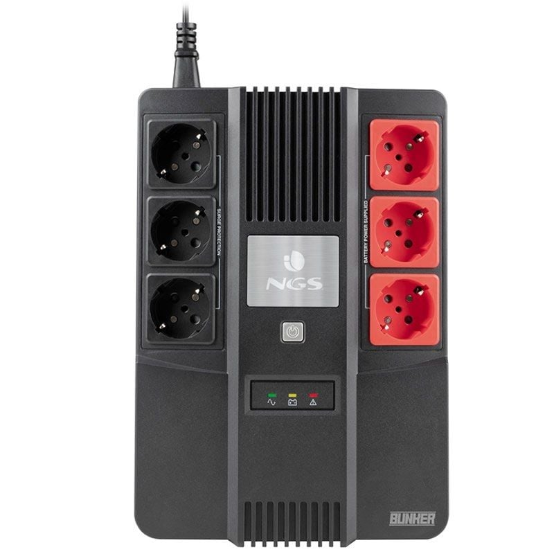 SAI Offline NGS Fortress Bunker
600VA-360W
6 Salidas
Formato Bloque