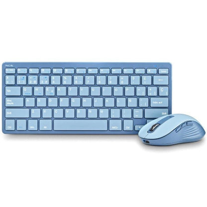 NGS KIT TECLADO Y RATON MULTIFUNCION RECARG AZUL
