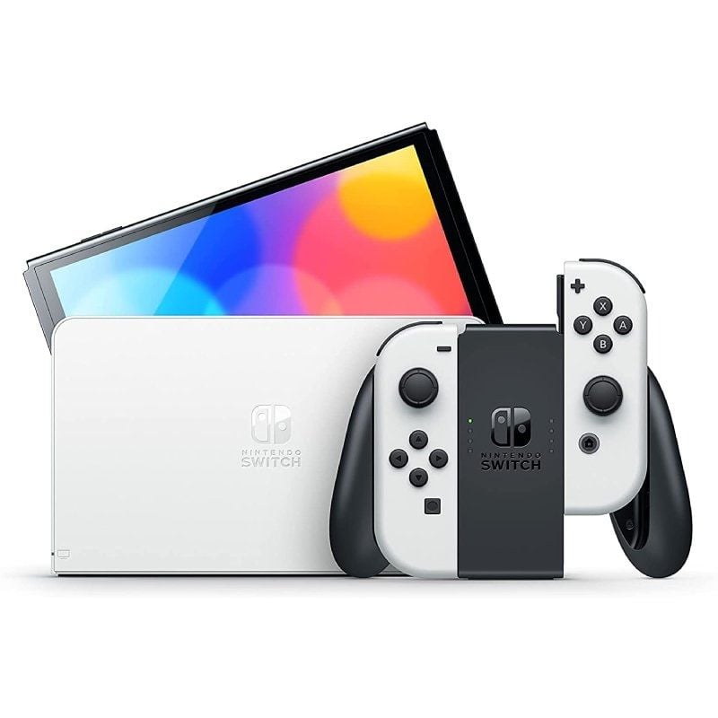 Nintendo Switch Versión OLED Blanca
Incluye Base
2 Mandos Joy-Con