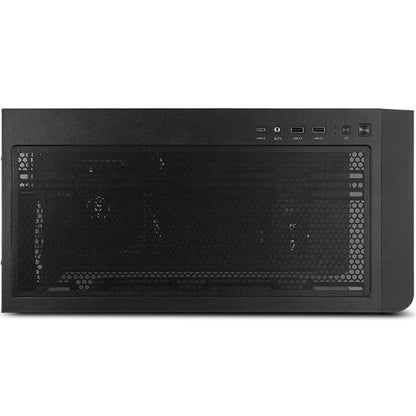 NOX Semitorre HUMMER ETHER Cristal Curvo Negro