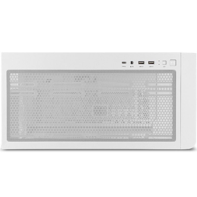 NOX Semitorre HUMMER ETHER  Cristal Curvo Blanco