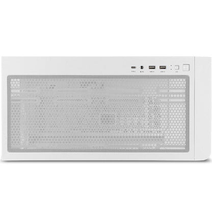 NOX Semitorre HUMMER ETHER  Cristal Curvo Blanco